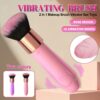 1pc Brush Vibrator Wand Magic Female Sex Toy, Silicone Mini Vibrator Adult Sex Toy for Nipple G-spot Clitoris Massager with 10 Vibration Modes, Detachable Makeup Brush Sex Tool for Women Couples - 图片 13