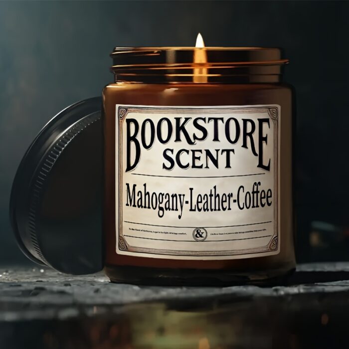 Bookstore Scent Aroma Candle | Single-Wick | Soy Wax | Long-Lasting Scent | Home Decor | Valentine's Day - 图片 8