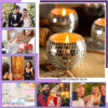 10 Pcs Soy Candles with Essential Oils Scented Candle Gifts for Women, Mirror Disco Ball Candle Storage, Bulk Wedding 70s Disco Party Decoration Teacher Mom Home Birthday Gifts - Image 7