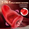 [Realistic Masturbators] 1pc Realistic Pocket Pussy Penis Training Masturbators | Liquid Silicone, 3 Sucking & 9 Vibrating Modes, 360° Wrapping Sucking Vibrator - Image 9