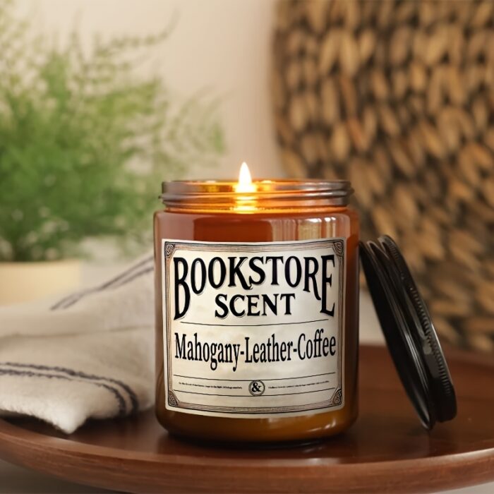 Bookstore Scent Aroma Candle | Single-Wick | Soy Wax | Long-Lasting Scent | Home Decor | Valentine's Day - 图片 7