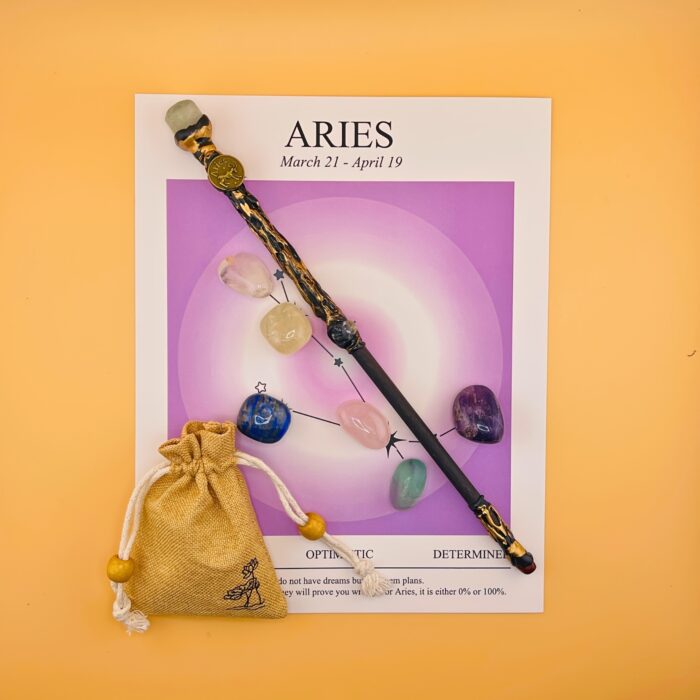 [Magic Crystal] Zodiac Crystal Magic Wand And Zodiac Crystal Stones Set - Cosplay, Magic Props - Jewelry, Gemstone Collection, Gift for Men & Women - Festival Ornament, Holiday Decor, Christmas, Halloween, Easter, New Year, Valentine's Day - 图片 19