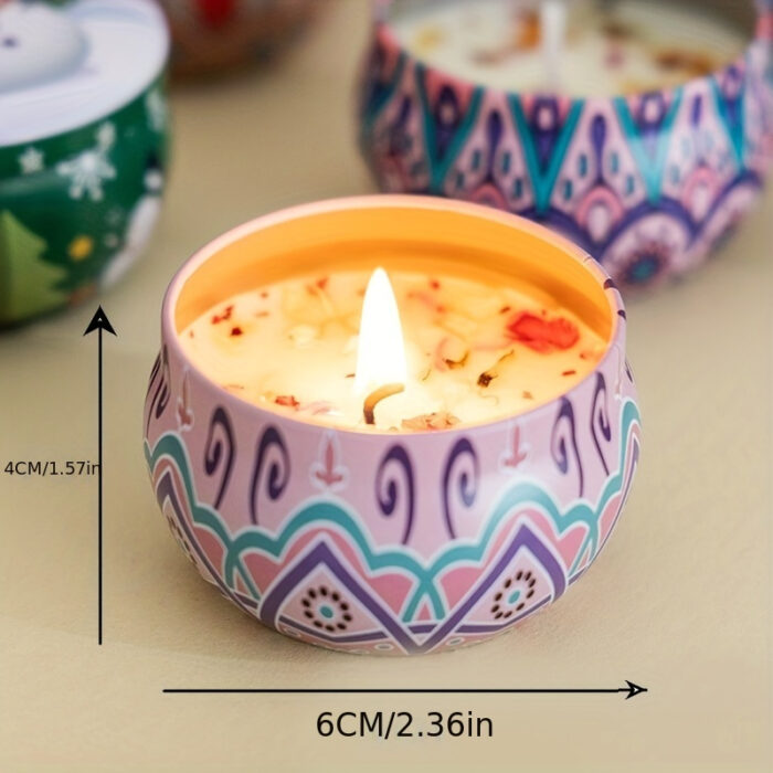 Scented Candles Gift Set, 8% Essential Oil, 4pcs Aromatherapy Candle, Relax Gifts for Women, 120H Burning, Candles for Home Scented, Ideal for Birthday, Christmas, Thanksgiving, Mother's Day - 图片 12