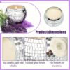 10 Pcs Soy Candles with Essential Oils Scented Candle Gifts for Women, Mirror Disco Ball Candle Storage, Bulk Wedding 70s Disco Party Decoration Teacher Mom Home Birthday Gifts - Image 5