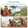 1pc 4K Outdoor Dual Lens WiFi Security Camera with Motion Detection, Two-Way Audio, 3-Night Vision, SDHC/SDXC Card Support, USB Powered for Home Surveillance, Dualscreen Display | Highresolution Recording - 图片 9