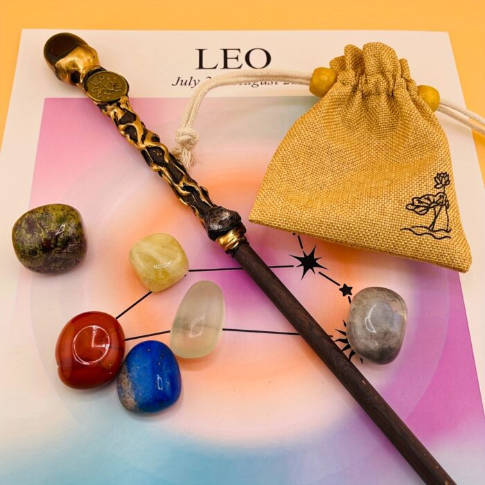 [Magic Crystal] Zodiac Crystal Magic Wand And Zodiac Crystal Stones Set - Cosplay, Magic Props - Jewelry, Gemstone Collection, Gift for Men & Women - Festival Ornament, Holiday Decor, Christmas, Halloween, Easter, New Year, Valentine's Day - 图片 18