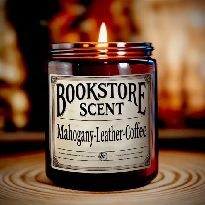 Bookstore Scent Aroma Candle | Single-Wick | Soy Wax | Long-Lasting Scent | Home Decor | Valentine's Day - 图片 5