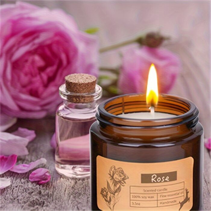 6pcs Aromatherapy Scented Candles for Home Natural Decorative Soy Candles In Glass Jars Portable Travel Candles Yoga Mother's Day Valentine's Day Birthday Gift for Father's Day - 图片 7