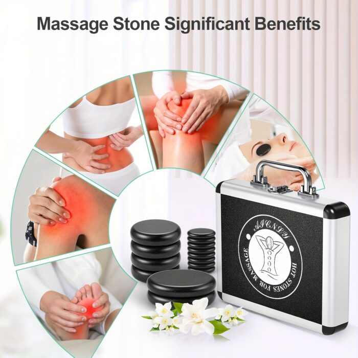 [Temperature Adjustment] Hot Stones Massage Set | 10pcs | Temperature Adjustment | Professional Massage Tool for Spa - 图片 6