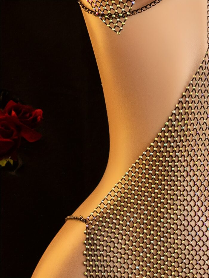 Sexy Lingerie, Sparkling Diamond Dress, Bed Passion Robe, Woman'S Temptation Dress - 图片 5