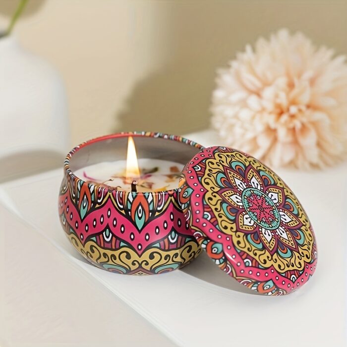 Scented Candles Gift Set, 8% Essential Oil, 4pcs Aromatherapy Candle, Relax Gifts for Women, 120H Burning, Candles for Home Scented, Ideal for Birthday, Christmas, Thanksgiving, Mother's Day - 图片 10
