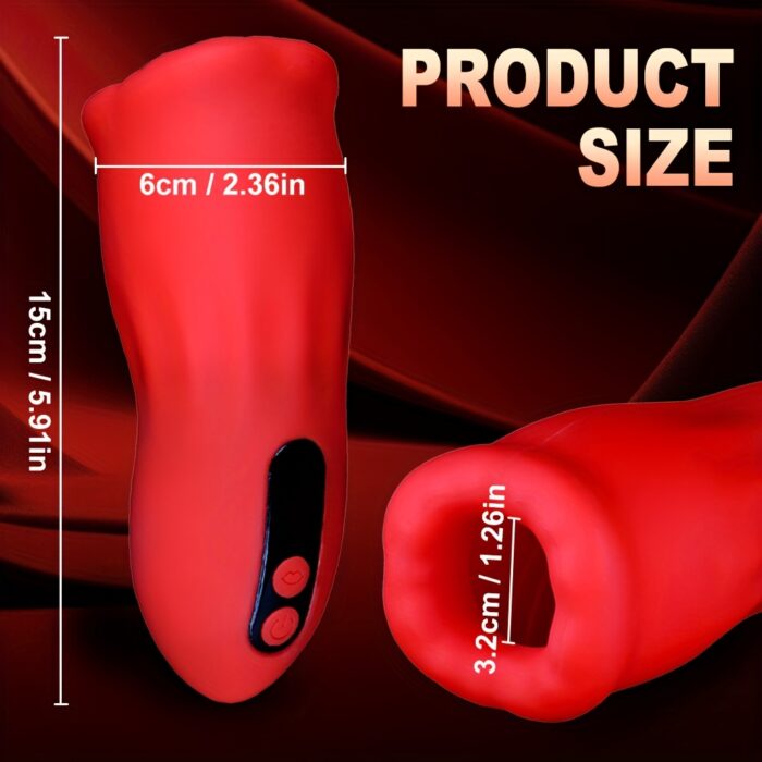 [Realistic Masturbators] 1pc Realistic Pocket Pussy Penis Training Masturbators | Liquid Silicone, 3 Sucking & 9 Vibrating Modes, 360° Wrapping Sucking Vibrator - 图片 6