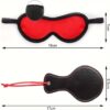 13 PCS Extreme Bondage Set] 13 PCS SM Bondage Set, Sex Toys, Extreme Sex, BDSM Bondage Sex Set, Couples Erotic Toys, SM Sex Toys with Handcuffs, Ankle Mask, for Beginners and SM Enthusiasts (Black and red) - Image 2