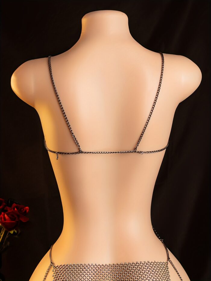 Sexy Lingerie, Sparkling Diamond Dress, Bed Passion Robe, Woman'S Temptation Dress - 图片 4