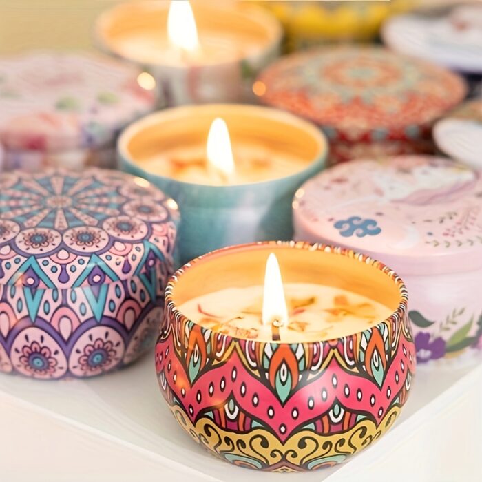 Scented Candles Gift Set, 8% Essential Oil, 4pcs Aromatherapy Candle, Relax Gifts for Women, 120H Burning, Candles for Home Scented, Ideal for Birthday, Christmas, Thanksgiving, Mother's Day - 图片 9
