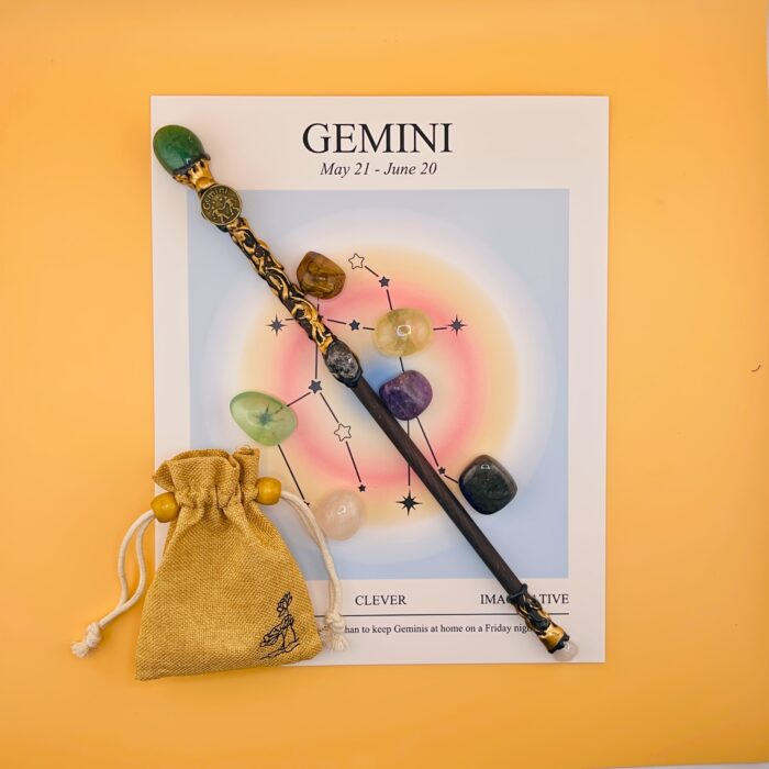 [Magic Crystal] Zodiac Crystal Magic Wand And Zodiac Crystal Stones Set - Cosplay, Magic Props - Jewelry, Gemstone Collection, Gift for Men & Women - Festival Ornament, Holiday Decor, Christmas, Halloween, Easter, New Year, Valentine's Day - 图片 15