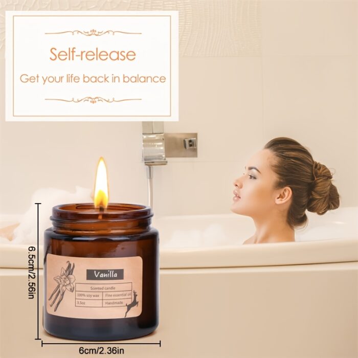 6pcs Aromatherapy Scented Candles for Home Natural Decorative Soy Candles In Glass Jars Portable Travel Candles Yoga Mother's Day Valentine's Day Birthday Gift for Father's Day - 图片 4