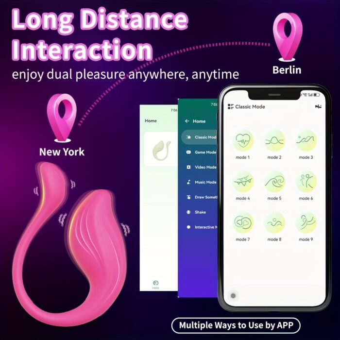 Long Distance Vibrator Wearable Panty APP Remote Control Vibrators Adult Sex Toys for Women Couples, Clitoral Mini Egg Bullet Butterfly Vibrator, G Spot Stimulator Female Sex Toys - 图片 8