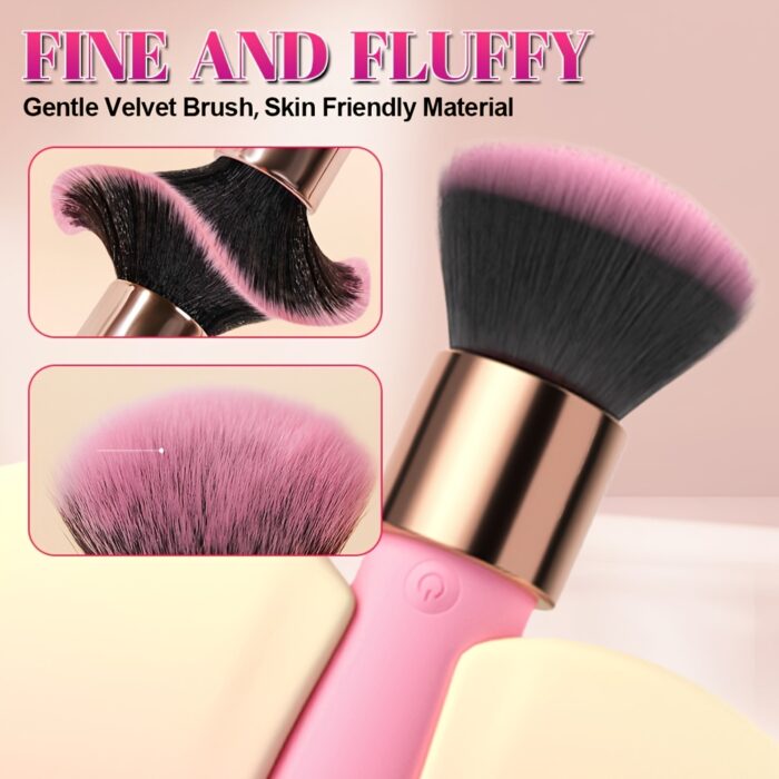 1pc Brush Vibrator Wand Magic Female Sex Toy, Silicone Mini Vibrator Adult Sex Toy for Nipple G-spot Clitoris Massager with 10 Vibration Modes, Detachable Makeup Brush Sex Tool for Women Couples - 图片 6