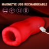 [Realistic Masturbators] 1pc Realistic Pocket Pussy Penis Training Masturbators | Liquid Silicone, 3 Sucking & 9 Vibrating Modes, 360° Wrapping Sucking Vibrator - Image 3