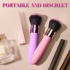 1pc Brush Vibrator Wand Magic Female Sex Toy, Silicone Mini Vibrator Adult Sex Toy for Nipple G-spot Clitoris Massager with 10 Vibration Modes, Detachable Makeup Brush Sex Tool for Women Couples - 图片 5