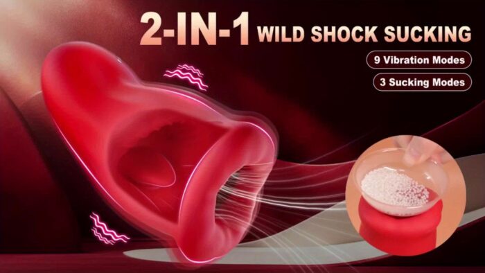 [Realistic Masturbators] 1pc Realistic Pocket Pussy Penis Training Masturbators | Liquid Silicone, 3 Sucking & 9 Vibrating Modes, 360° Wrapping Sucking Vibrator - 图片 2