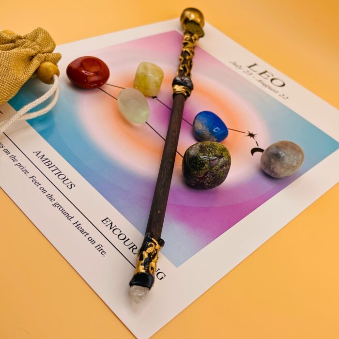 [Magic Crystal] Zodiac Crystal Magic Wand And Zodiac Crystal Stones Set - Cosplay, Magic Props - Jewelry, Gemstone Collection, Gift for Men & Women - Festival Ornament, Holiday Decor, Christmas, Halloween, Easter, New Year, Valentine's Day - 图片 12