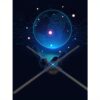 Upgraded 3D Holographic Fan Projector - 16.1" Portable Advertising Display with 700 Video Libraries, 224 LED Lights, 1.2" Thin Design, USB Charging & Astronaut Skateboard Space Theme for Commercial Facade Signs, Parties, Easter, Holographic Decor - 图片 4