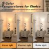 [Dimmable Spiral LED Lamp] Dimmable Modern Spiral LED Table Lamp | Touch Control Desk Light with Metal Base, Adjustable Brightness, USB Powered, Sleek White & Black Design for Bedroom, Living Room, Office, or Bar Decor - 图片 4
