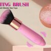 1pc Brush Vibrator Wand Magic Female Sex Toy, Silicone Mini Vibrator Adult Sex Toy for Nipple G-spot Clitoris Massager with 10 Vibration Modes, Detachable Makeup Brush Sex Tool for Women Couples - 图片 2