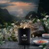 [Scented Soy Candle] E Orchish Scented Soy Candle | Jasmine, Tea, Lavender, Berry, Cherry, Zen Tea, Peach Fragrances - Round Black Jar with Golden Accents, Ideal for Parties, Weddings, Anniversaries, Holidays, Home Decor - 图片 4