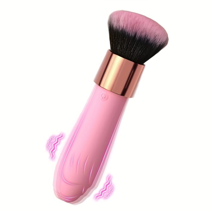 1pc Brush Vibrator Wand Magic Female Sex Toy, Silicone Mini Vibrator Adult Sex Toy for Nipple G-spot Clitoris Massager with 10 Vibration Modes, Detachable Makeup Brush Sex Tool for Women Couples