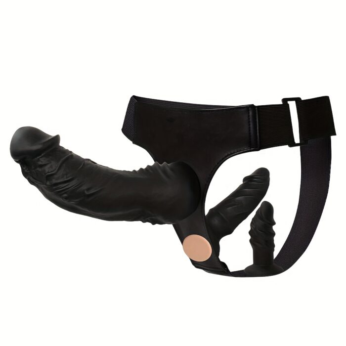 1pc Strap On Harness Dildos Female Sex Toys, Detachable Liquid Silicone Dildos Adult Sex Toy for Vagina G Spot Anal Stimulation, Elastic Adjustable Waist Realistic Penis for Women Lesbian Couples Sex Fun Game