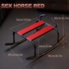 Alloy Frame Adult Toy Chair, Black Non-Electric Use, Elasticity Harness Accessory, Home Horse Style, 1pc - 图片 2