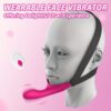 10 Vibrating Modes Wearable Head-Mounted 1pc Strap-On Face Chin Harness Vibrator Dildo - G-Spot Stimulation Adult Sex Toy For Women Couples - Image 12
