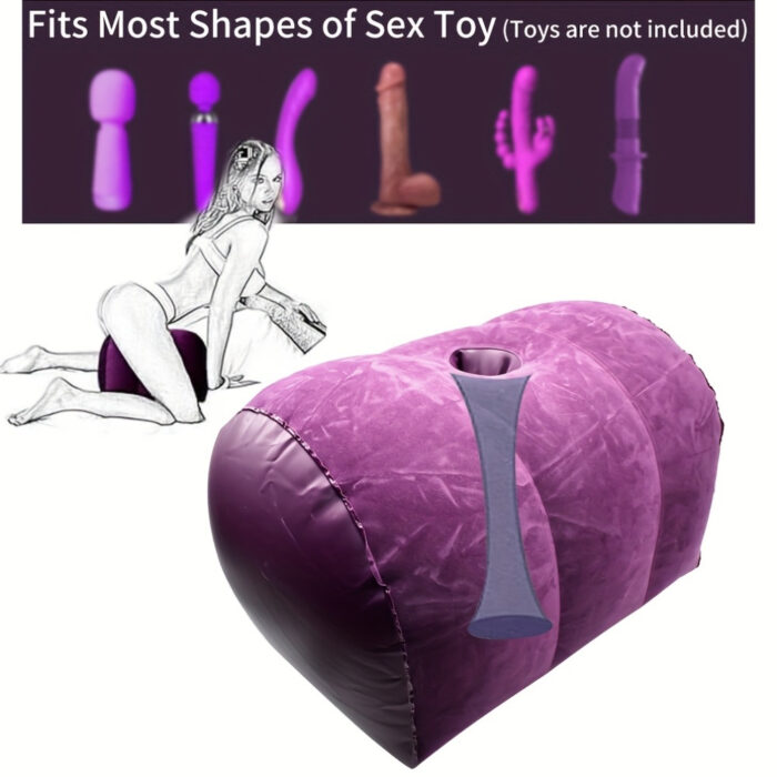 [PilloCowuples Sex ] U Shape Sex Pillow for Couples - Sex Swing, Posture Pillow with Pump, Vibrator Dildo Mount - 图片 10