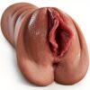 1pc Realistic Pocket Pussy Male Masturbators, Thick Labia Brown Male Masturbator With 5D Stimulation Deep Vagina And Tight Anus, Lifelike Blowjob Male Stroker Adult Sex Toys For Men Masturbation - Image 9