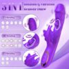 1pc Realistic Dildo G Spot Vibrator Female Sex Toy, Rotation And Vibrating Butterfly Clitoral Stimulator Adult Sex Toys Dildos, Rabbit Vibrators For Women And Couple - Image 2