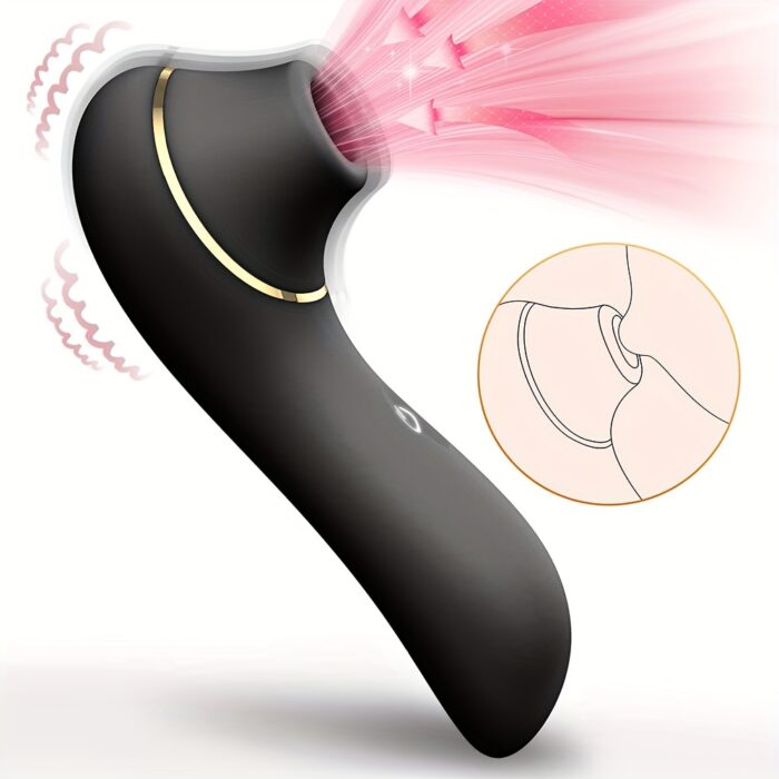 USB Rechargeable Deluxe Female Sucking Vibrator Sex Toys, 5 Frequency Sucking - Powerful, Quiet And Portable, Ergonomically Designed For Intimate Pleasure. - 图片 2