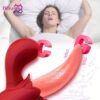 1pc 2 In 1 Lick Suck Vibrators For Women Licking Tongue Clitoris Stimulator G Spot Massager Vagina Sucking Female Pleasure Sex Toys.. - 图片 2