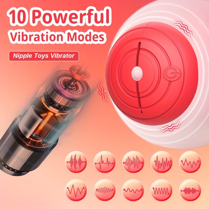Vibrating Nipple Clamps For Women Sexual Pleasure, Remote Control Nipple Toys Vibrator With 3 Adjustable Clamping Forces X 10 Vibration Modes, Adult Sex Toy For Couples Female - 图片 7