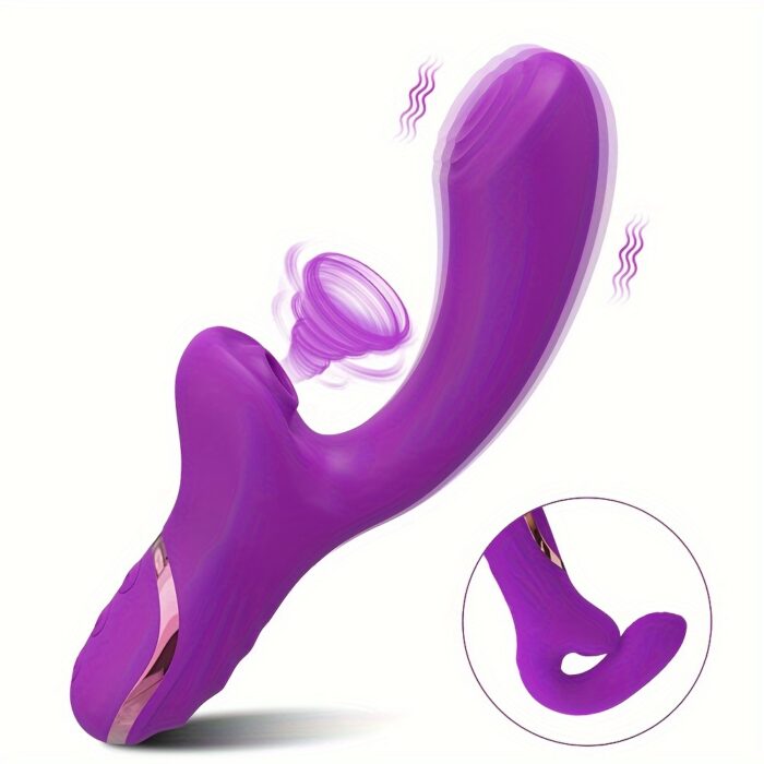 Rabbit Sucking Vibrator for Clitoral G Spot Stimulation, Adult Sex Toys for Women Couple, Vibrating Finger Massager with 10 Suction and 10 Vibration Modes - 图片 12