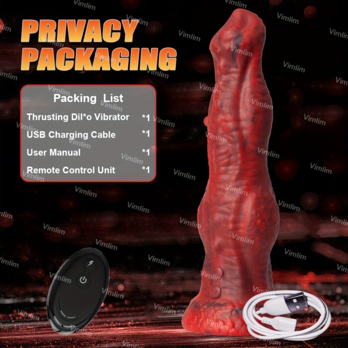 Dildo - Remote Control 8.86 Inch Big Monster Dildos Female Sex Toys, Realistic Thrusting Dildo Vibrator With 3 Thrusting & 10 Vibration Mode, Liquid Silicone G Spot Vibrator Adult Sex Toys With Suction Cup For Women - 图片 10