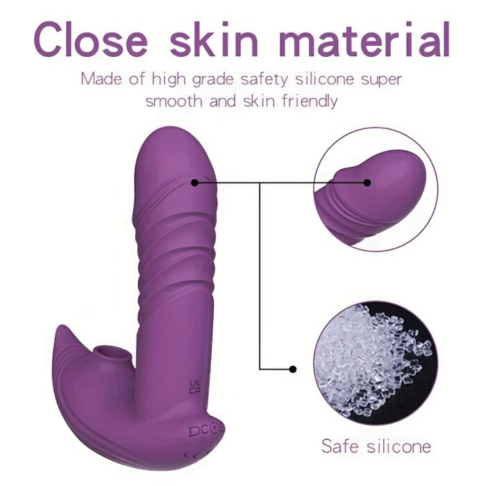 [9 Modes Sucking Vibrator] 9 Vibrating Sucker 9 Thrusting Dildo Modes Clitoral G Spot Vibrators - Sucking Stimulation Vibrator for Women - Adult Sex Toy for Woman Female Couples - 图片 10
