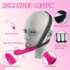10 Vibrating Modes Wearable Head-Mounted 1pc Strap-On Face Chin Harness Vibrator Dildo - G-Spot Stimulation Adult Sex Toy For Women Couples - Image 10