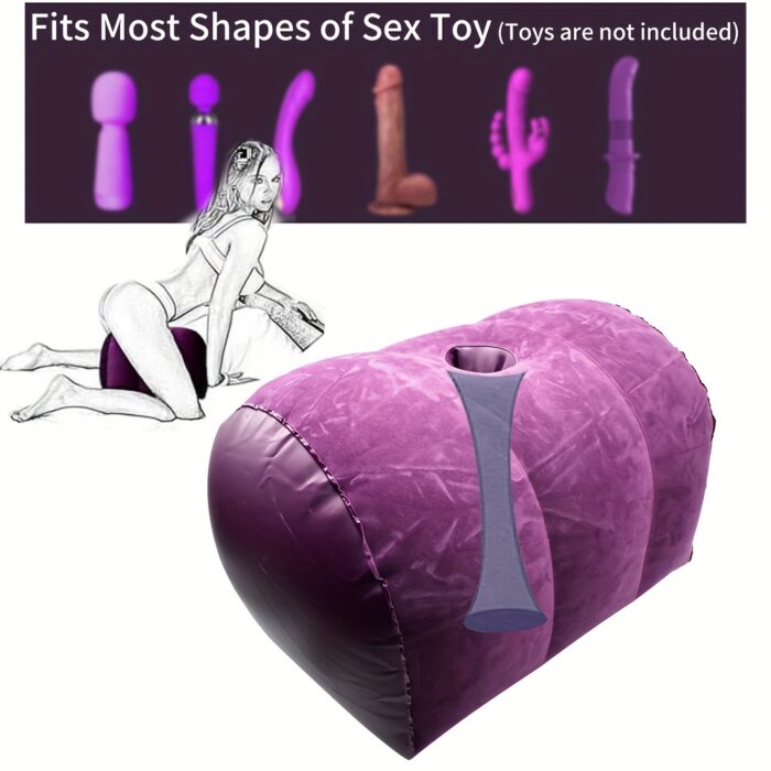 [PilloCowuples Sex ] U Shape Sex Pillow for Couples - Sex Swing, Posture Pillow with Pump, Vibrator Dildo Mount - 图片 8