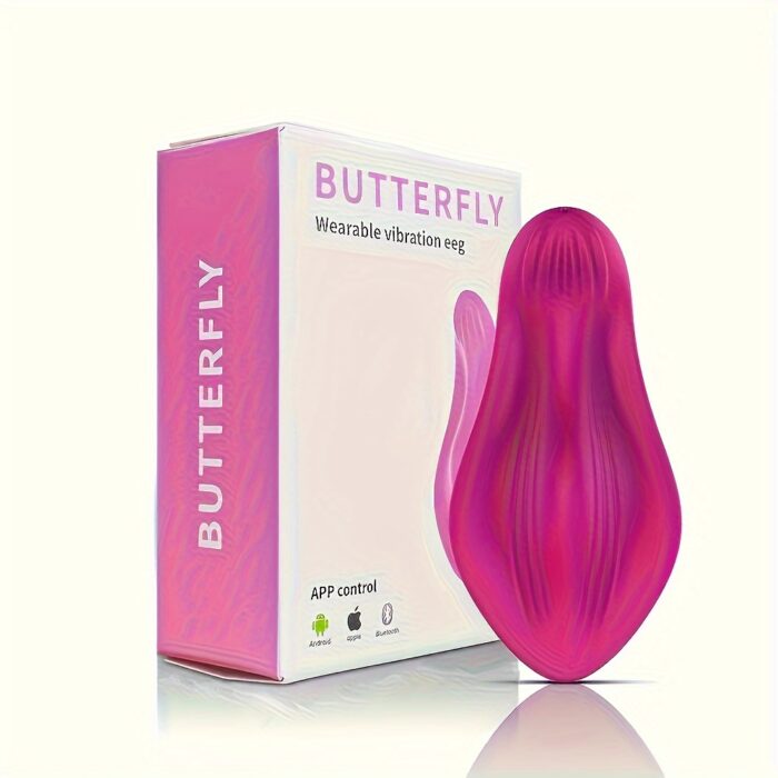 1pc Thong Wearable Vibrator Female Adult Sex Toy Butterfly Vibrator Rose Sex Toy Female Mini Panty Vibrator APP Control Stimulator Adult Toy with 9 Vibration Modes - 图片 7