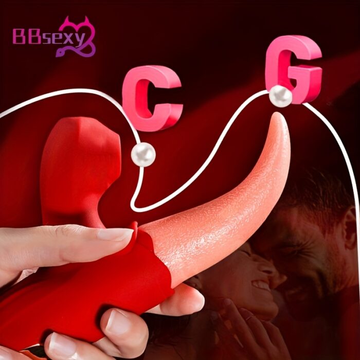 1pc 2 In 1 Lick Suck Vibrators For Women Licking Tongue Clitoris Stimulator G Spot Massager Vagina Sucking Female Pleasure Sex Toys.. - 图片 11