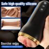 Simulation Electric Plane Cup, Crotch Self-Therapy, TPE Material Cannon Pocket Cat, Soft and Comfortable Material, with 3D Realistic Textured Vaginal Toy, Male Adult Self-Therapy Electric Toy - 图片 6