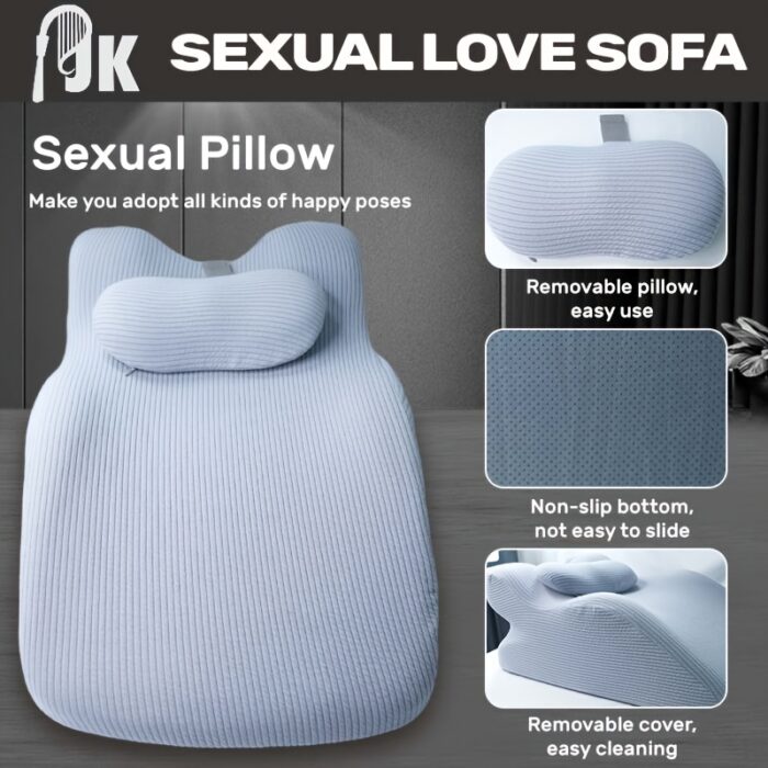 Sex Love Sofa, Sex Ramp Pillow | The Stealth Pleasure Wedge - Ergonomic Memory Foam For Deeper Intimacy & 75% Less Fatigue |Multi-Position Support | Hidden Toy Storage & Anti-Slip Fabric | Luxury Backrest | Available In 3 Colors - 图片 10